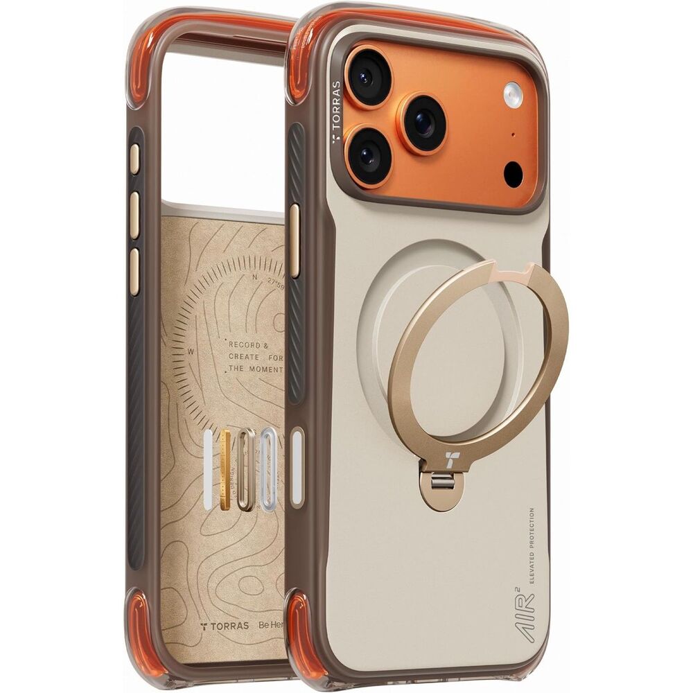 TORRAS Ostand Q3 Air Pro for iPhone 17 Pro Max Case - 360 Magnetic Stand MagSafe